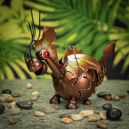 Lanterne Dragon en Métal Suspendue