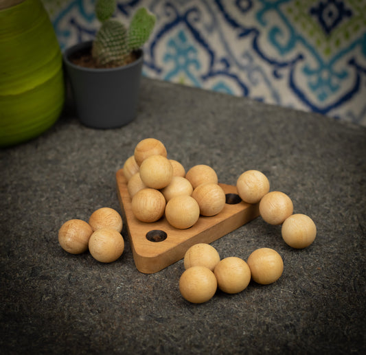 Wooden Pyramid Ball Puzzle