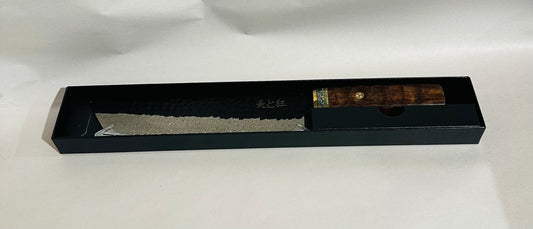 Hand Made 89-Layer Damascus Steel Knife with a Abalone & Ironwood Handle