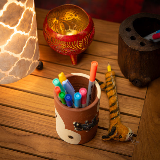 Handmade Tiger Felt Pencil Cover