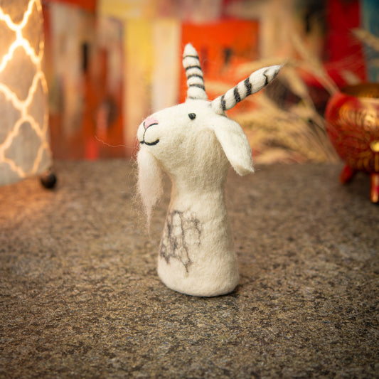 Puppet/ Egg Warmer Goat Handmade Felt