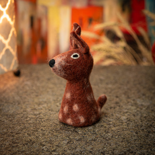 Puppet/ Egg Warmer Deer Handmade Felt