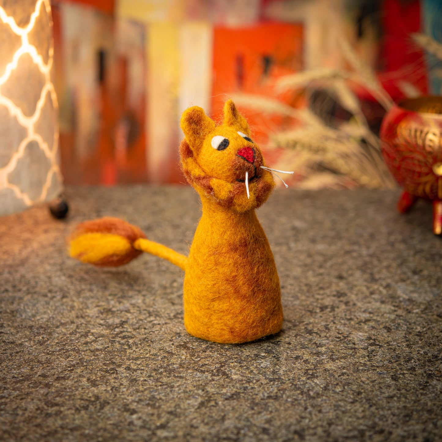 Puppet/ Egg Warmer Lioness Handmade Felt