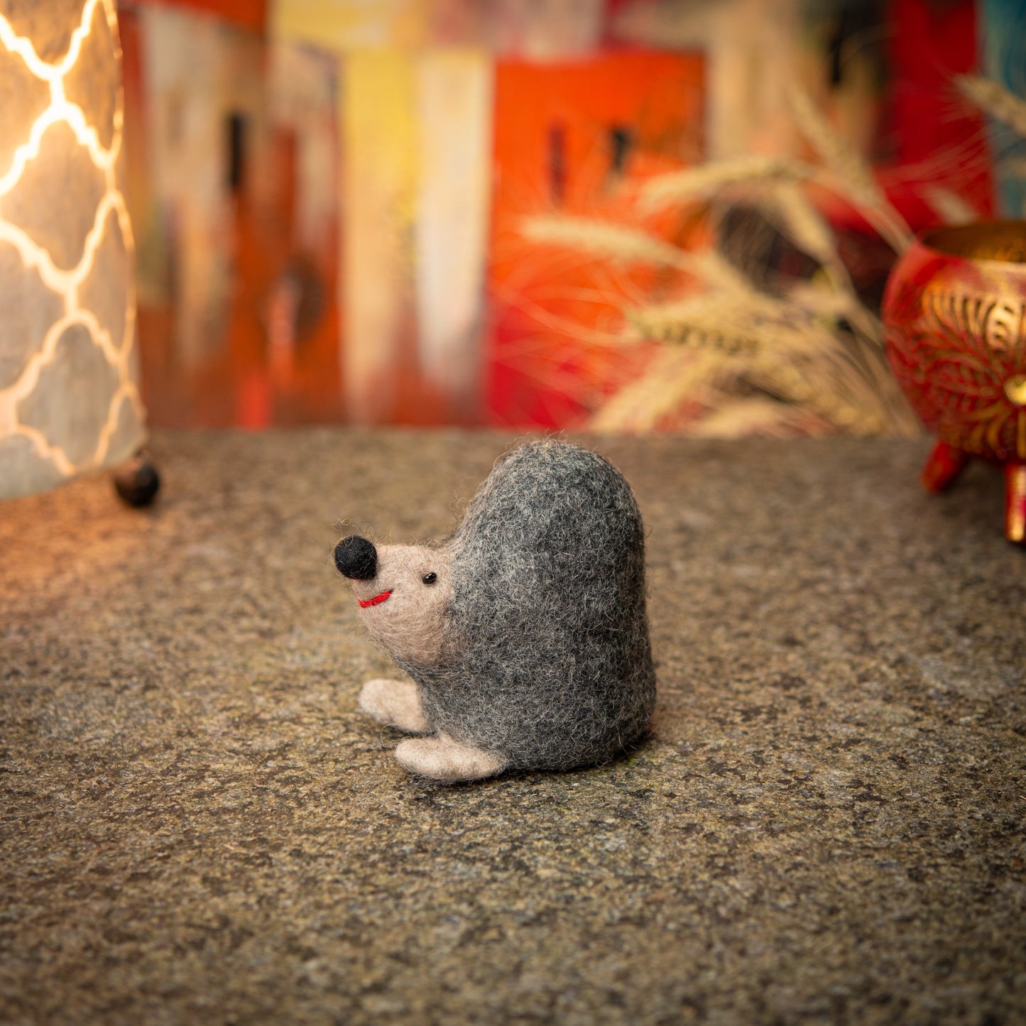 Puppet/ Egg Warmer Mole Handmade Felt