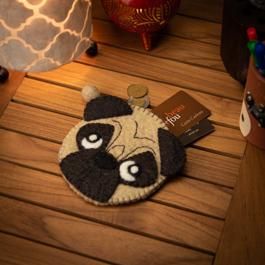 Dog Wool Pouch with Zip