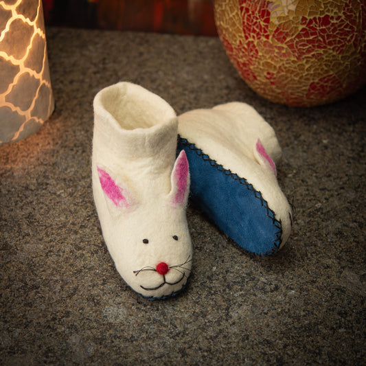 Rabbit Wool Sheepskin Slippers for Baby & Toddler