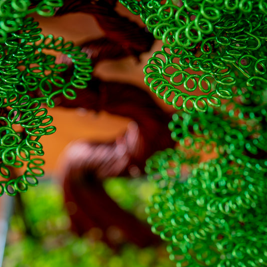 Wire Lucky Tree Bonsai, 20cm