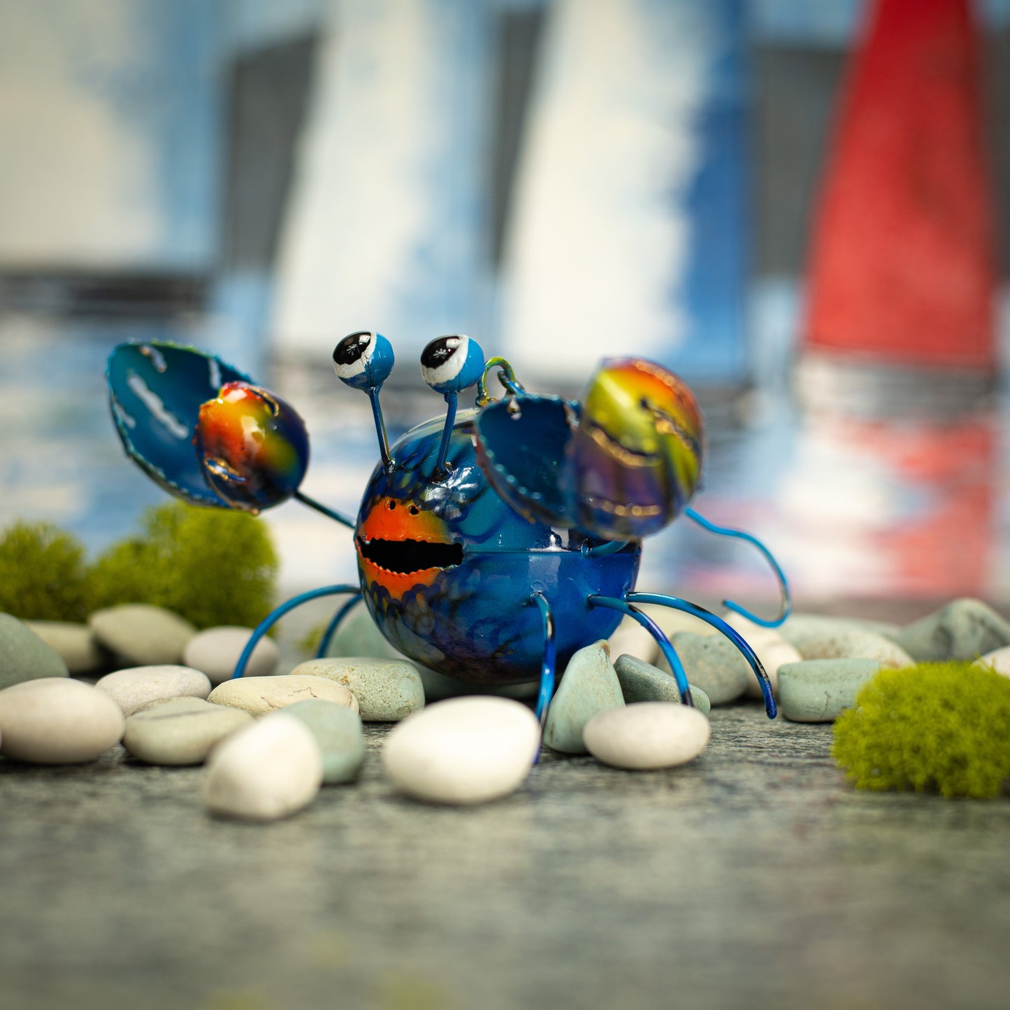 Hanging Metal Crab Decoration