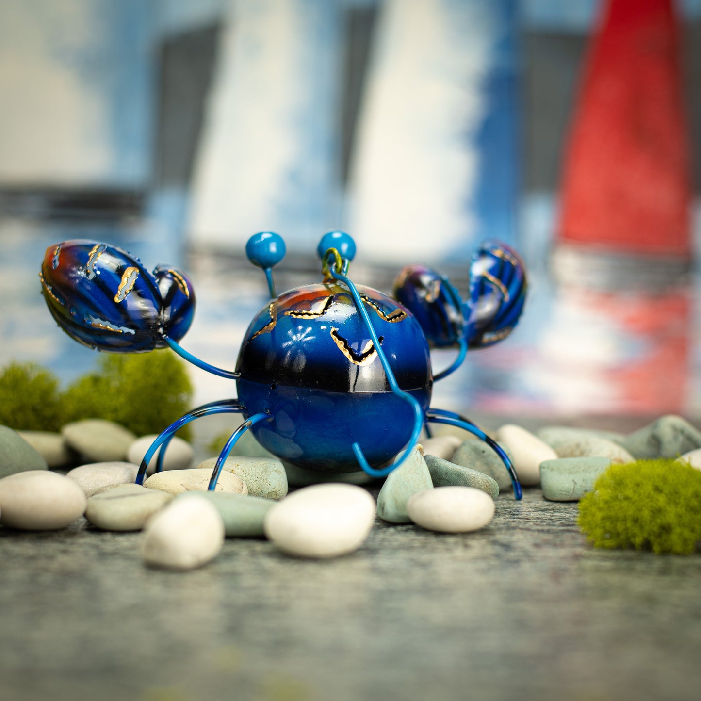 Hanging Metal Crab Decoration