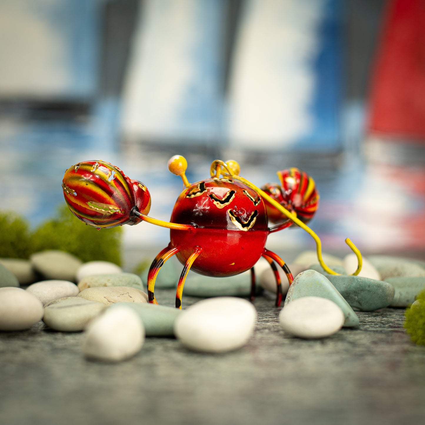 Hanging Metal Crab Decoration