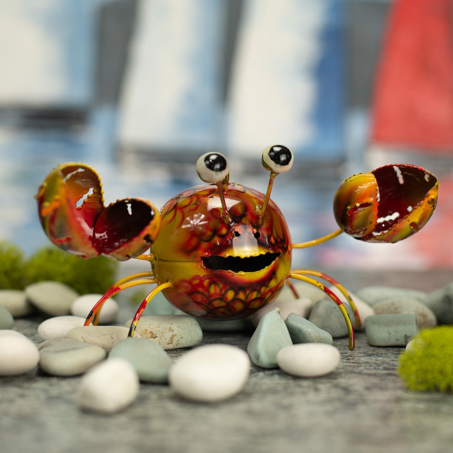 Hanging Metal Crab Decoration