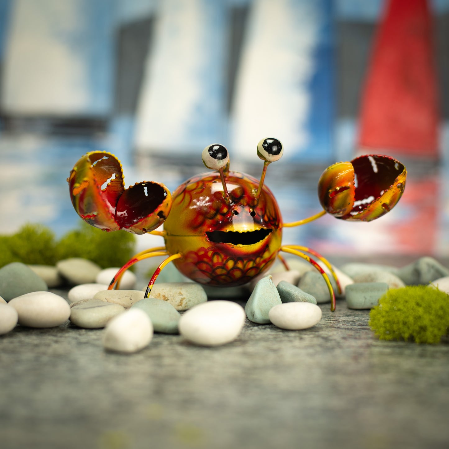 Hanging Metal Crab Decoration