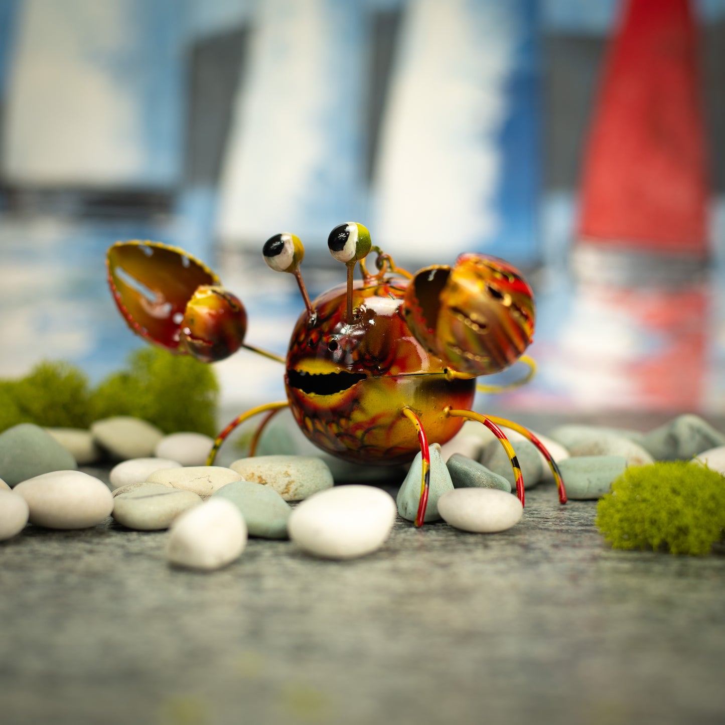 Hanging Metal Crab Decoration