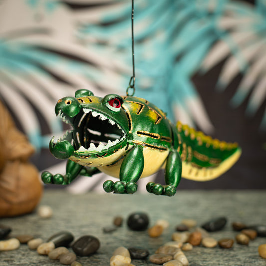 Hanging Metal Crocodile Lantern