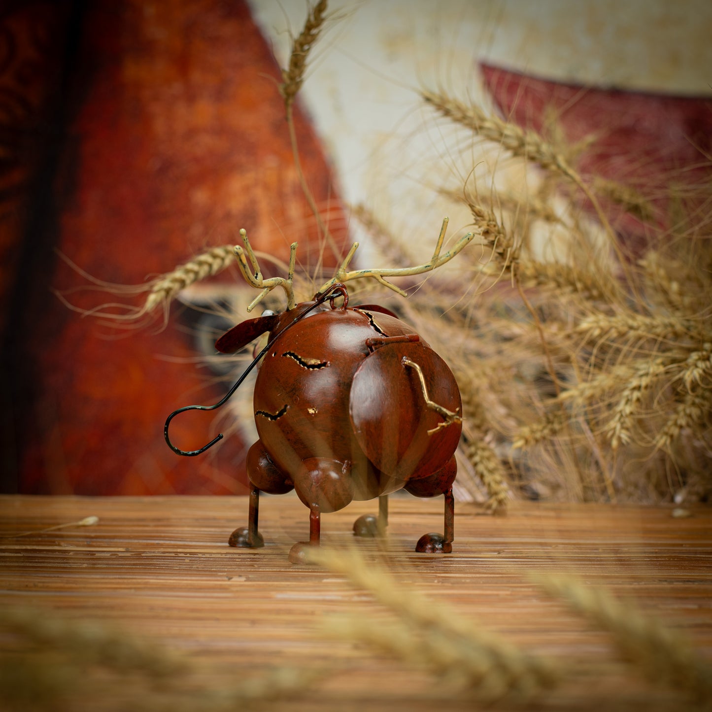 Hanging Metal Moose Lantern