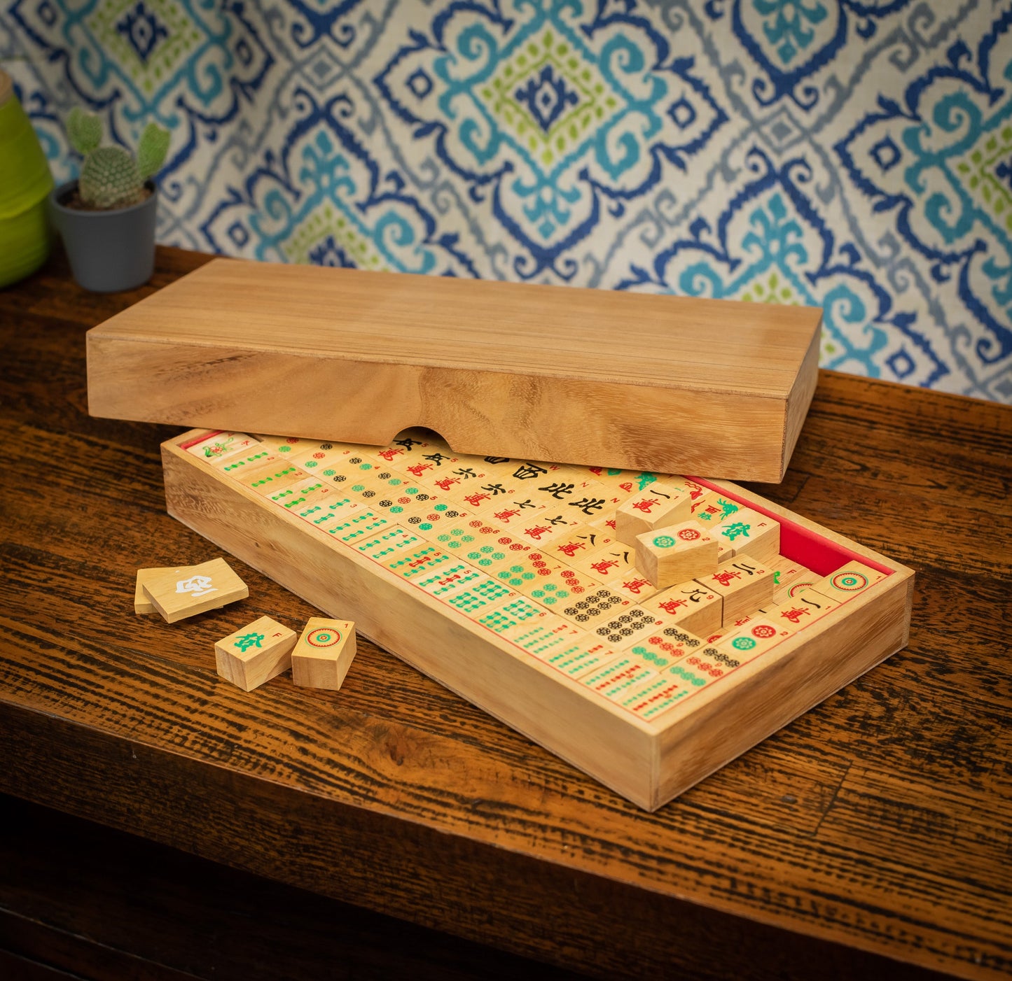 Wooden Mahjong Game