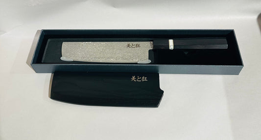 Hand Made 67 Layer Damascus Steel Knife with Ebony & white Turquoise  Handle