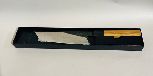 Hand Made Stainless Steel Knife with an Olive Wood Handle