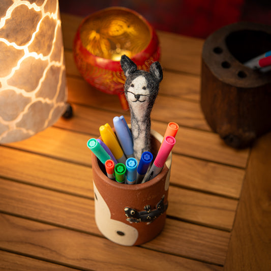 Handmade Cat Felt Pencil Cover