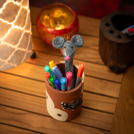 Handmade Rat Felt Pencil Cover