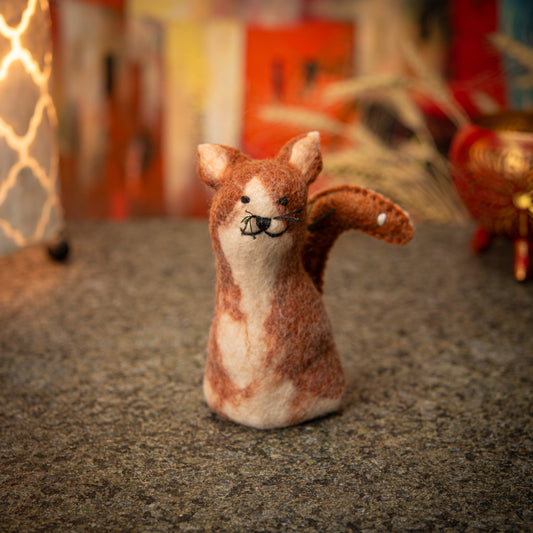 Puppet/ Egg Warmer Cat Handmade Felt