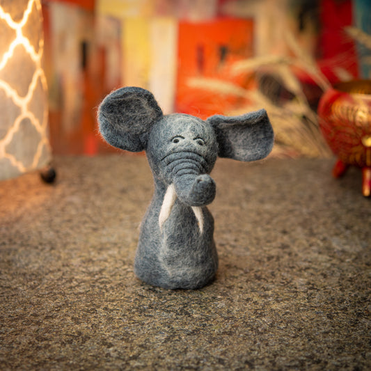 Puppet/ Egg Warmer Elephant Handmade Felt