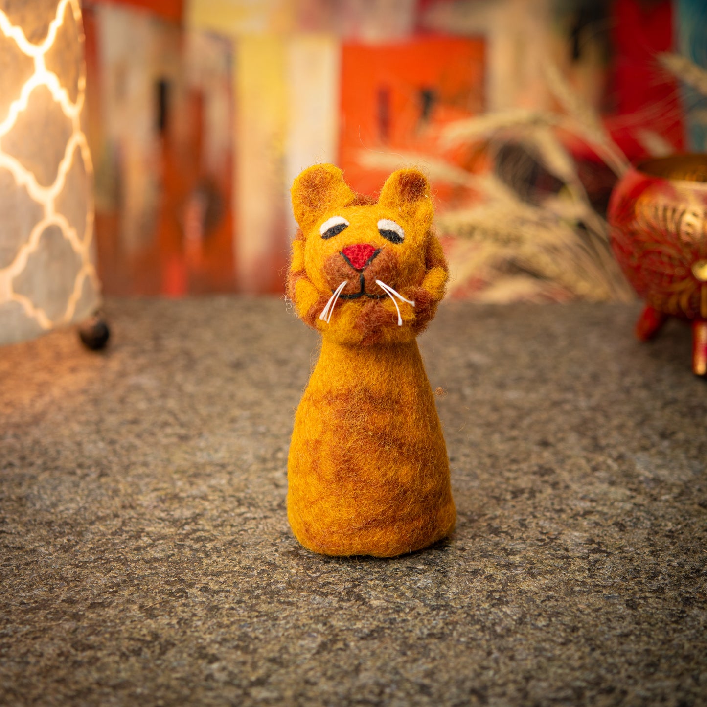 Puppet/ Egg Warmer Lioness Handmade Felt