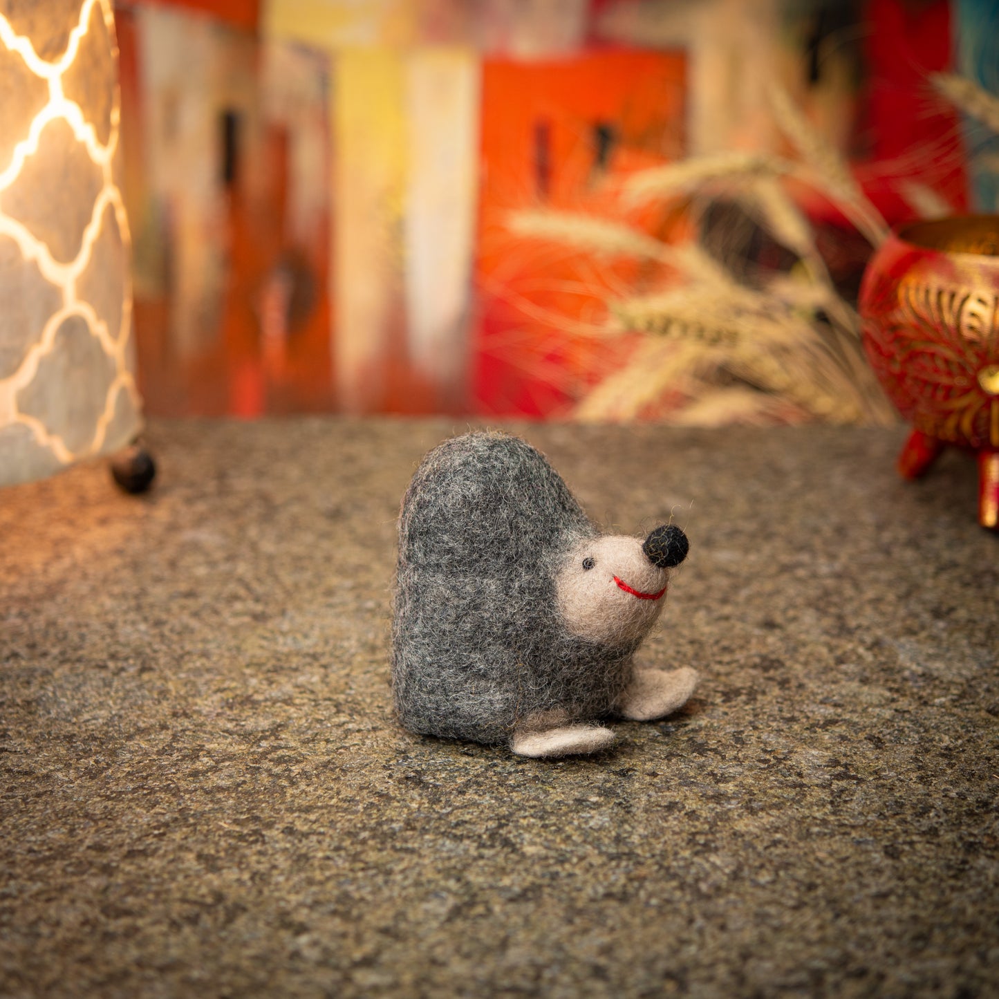 Puppet/ Egg Warmer Mole Handmade Felt