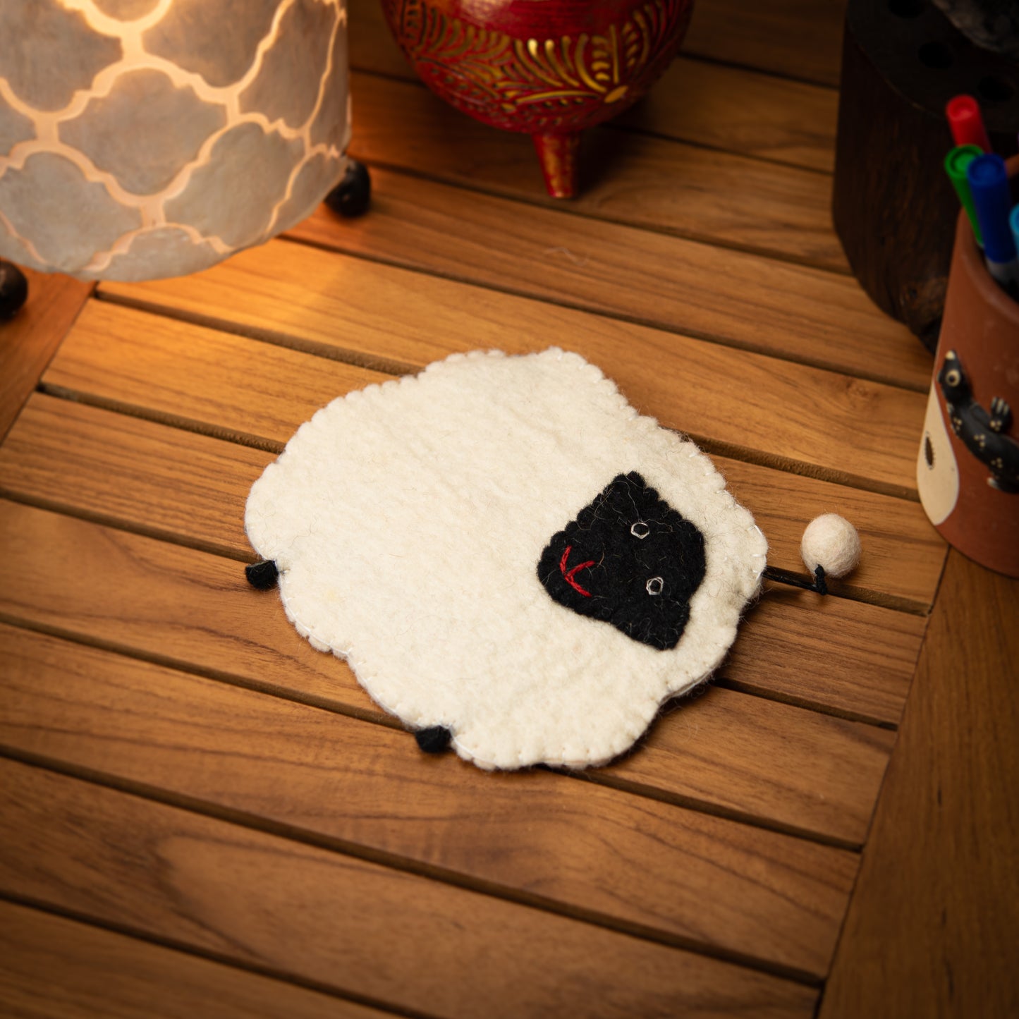 Sheep Wool Pouch with Zip