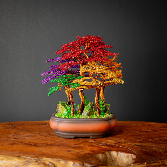 Multi-Coloured Bonsai Forest, 20cm