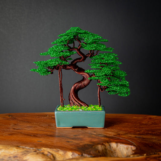 Wire Lucky Tree Bonsai, 20cm