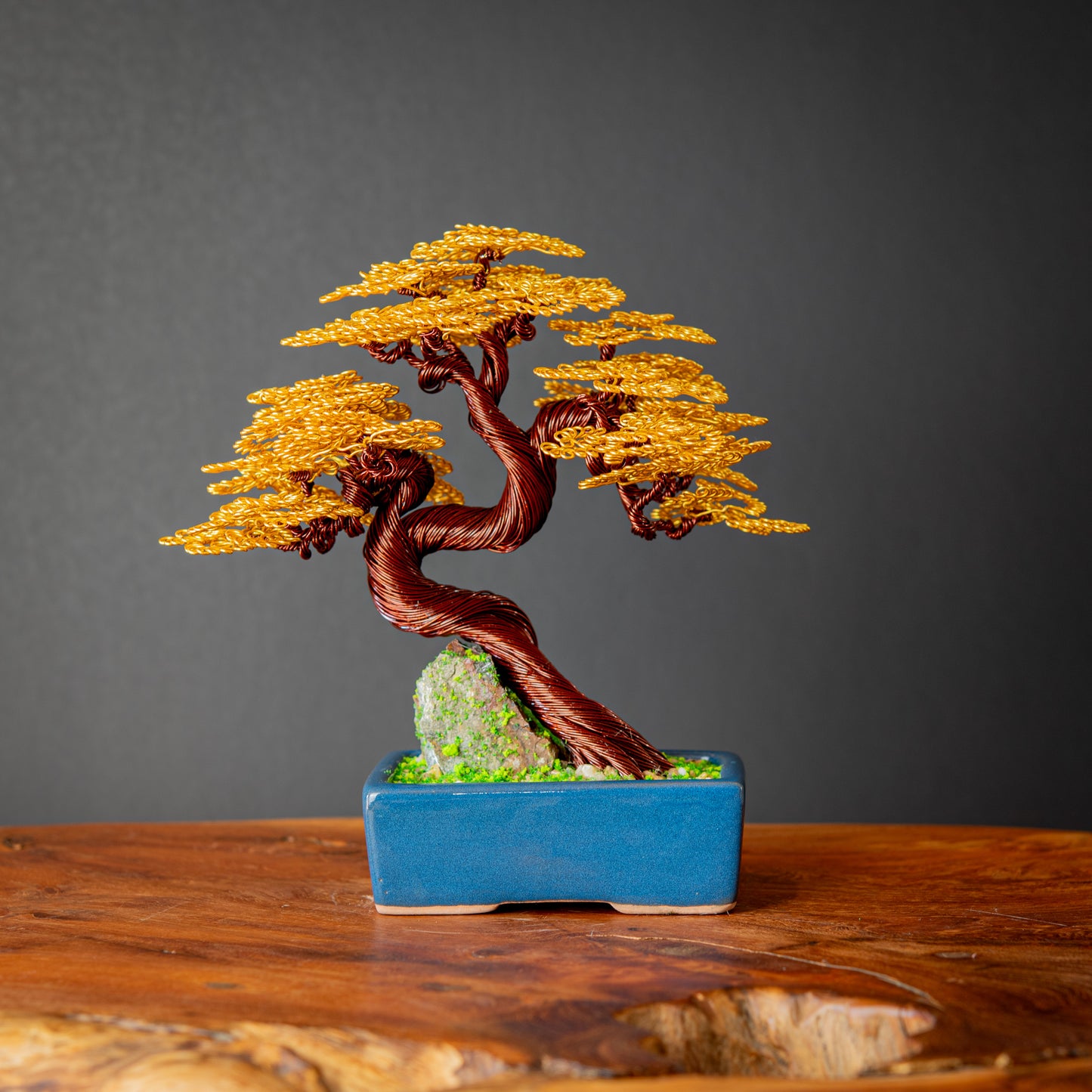 Wire Lucky Tree Bonsai, 20cm