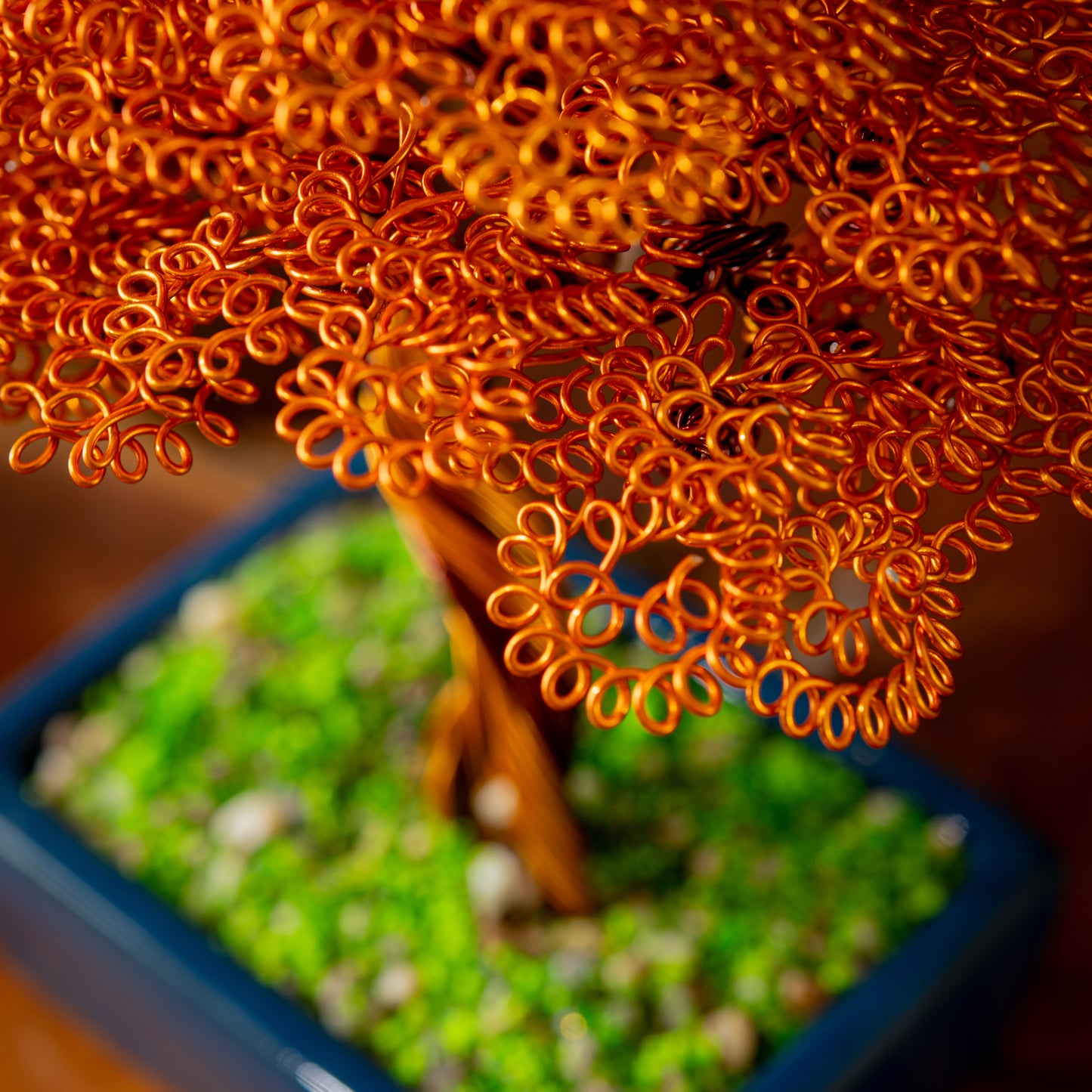 Wire Lucky Tree Bonsai, 20cm