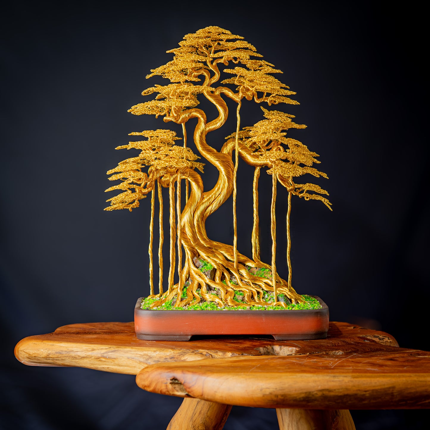 Wire Lucky Tree Bonsai, 55cm