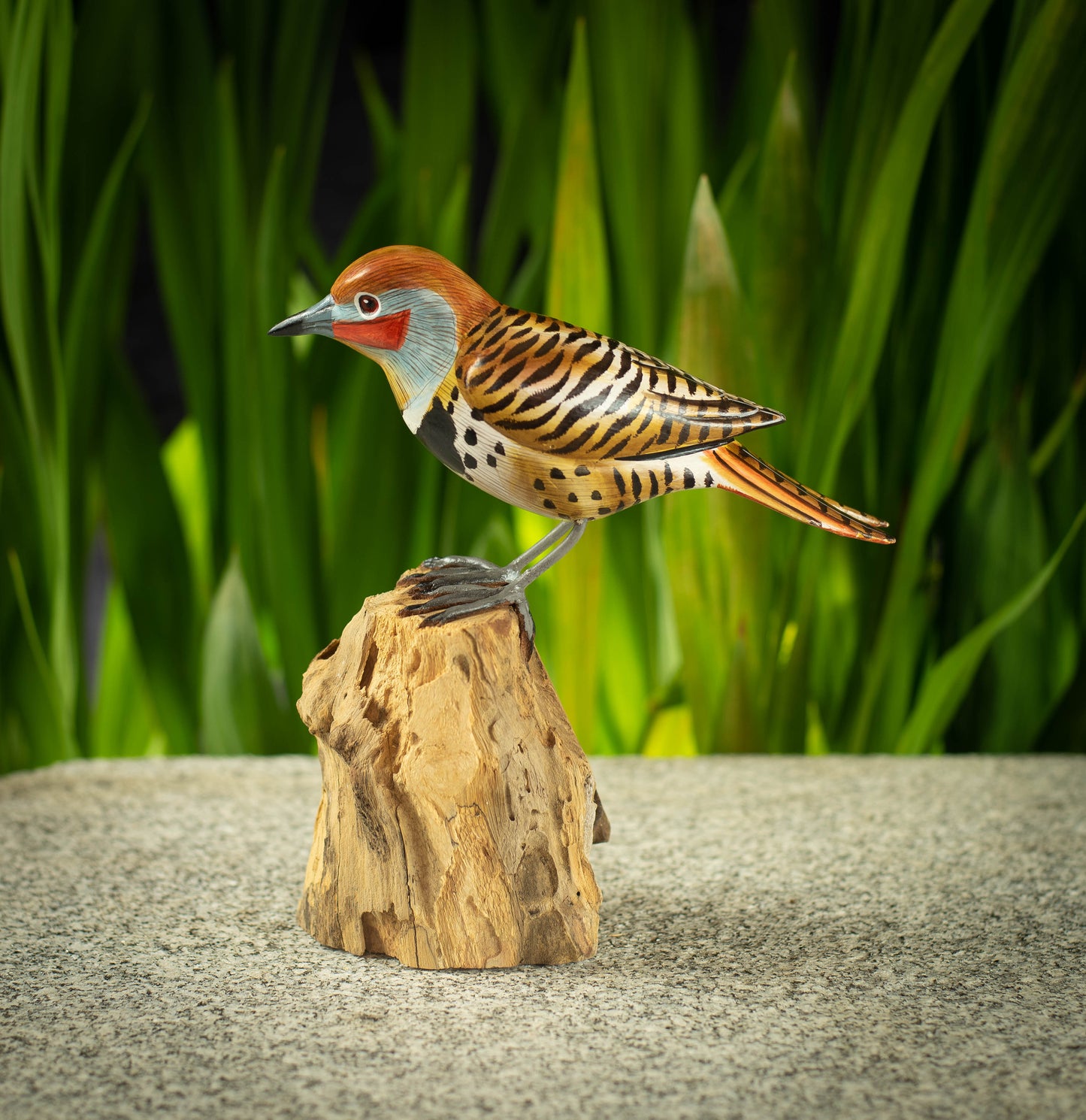 Hand Made Hand Painted Wooden Sculpture of a Northern Flicker