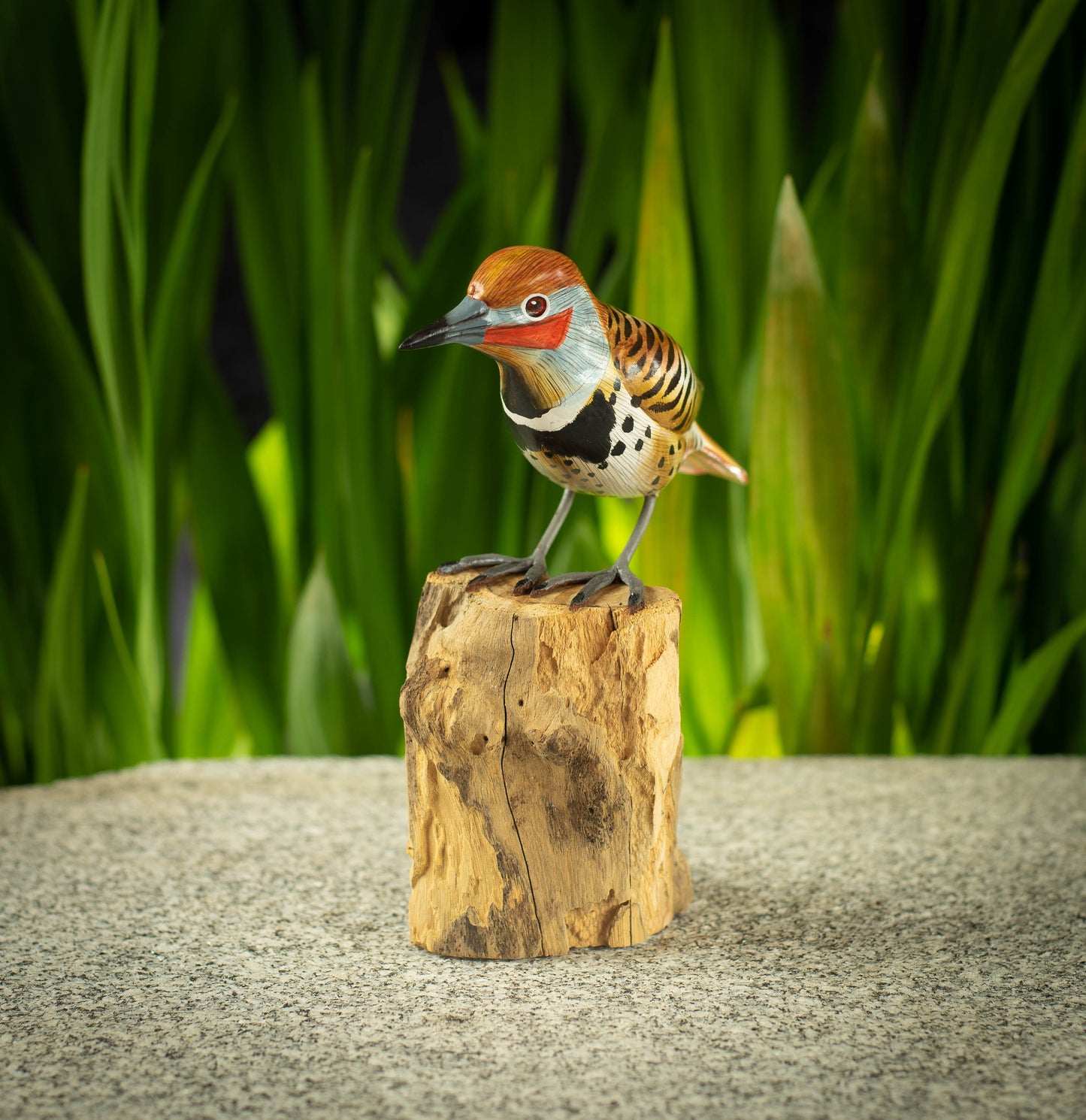 Hand Made Hand Painted Wooden Sculpture of a Northern Flicker